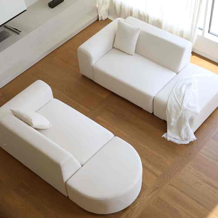 PIO アクアテックス 2人掛け ファブリックソファセット