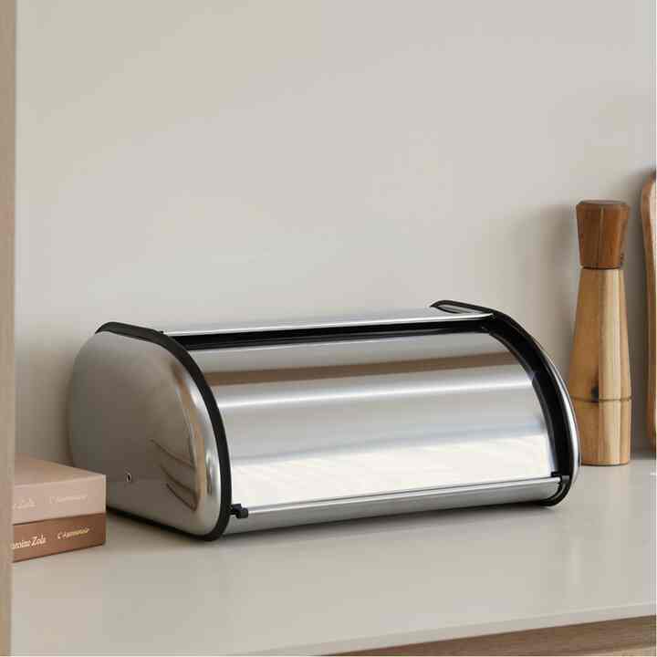 Roll-Up Stainless Steel Bread Box