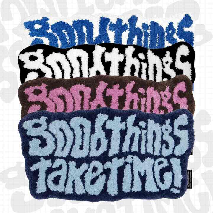 GOOD THINGS TAKE TIME ラグ［4色］