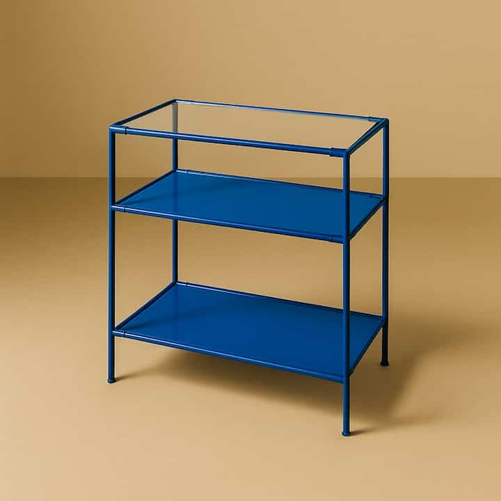 3段 COLOR FRAME モジュール ガラス ラック C003