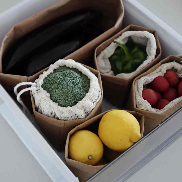 Pla クラフト紙 収納バスケット ［2種・4サイズ］