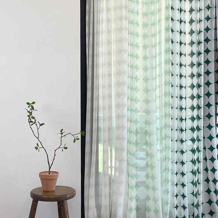 ふわふわ シフォンカーテン［3色・2サイズ］