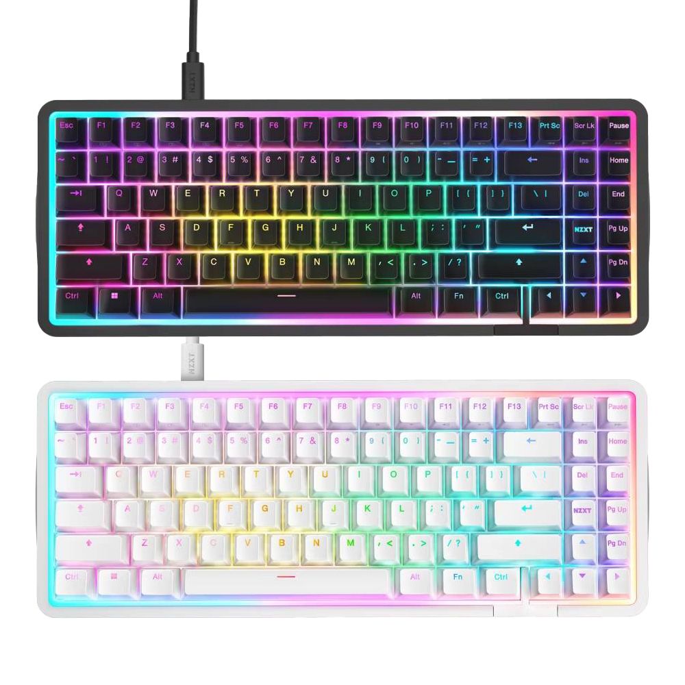 NZXT Function Elite MiniTKL 텐키리스 게이밍 키보드 알루미늄 하우징 마그네틱