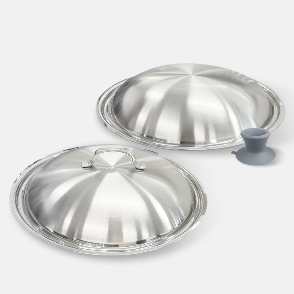 [신상품] 800도씨 스텐 티타늄 그리들 전골냄비 전용 돔 뚜껑