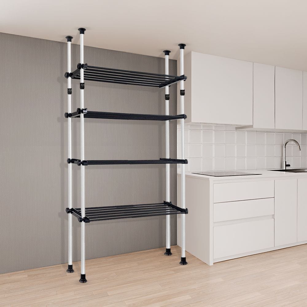 [오늘출발][신상품]가화행거 폭조절 4단 대용량 더블기둥 선반행거 N3LB4040