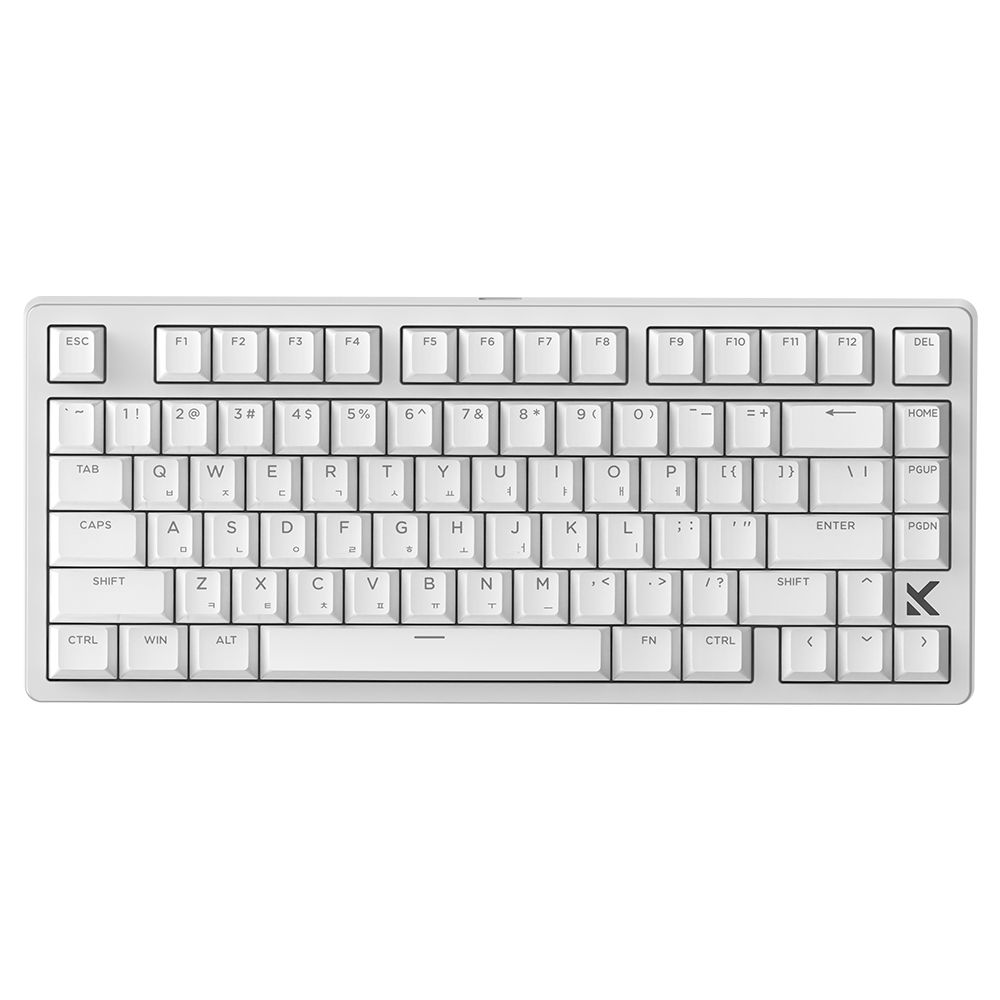 프리플로우 MCHOSE JET75 8k 래피드 트리거 자석축 게이밍키보드, 화이트 퀵실버