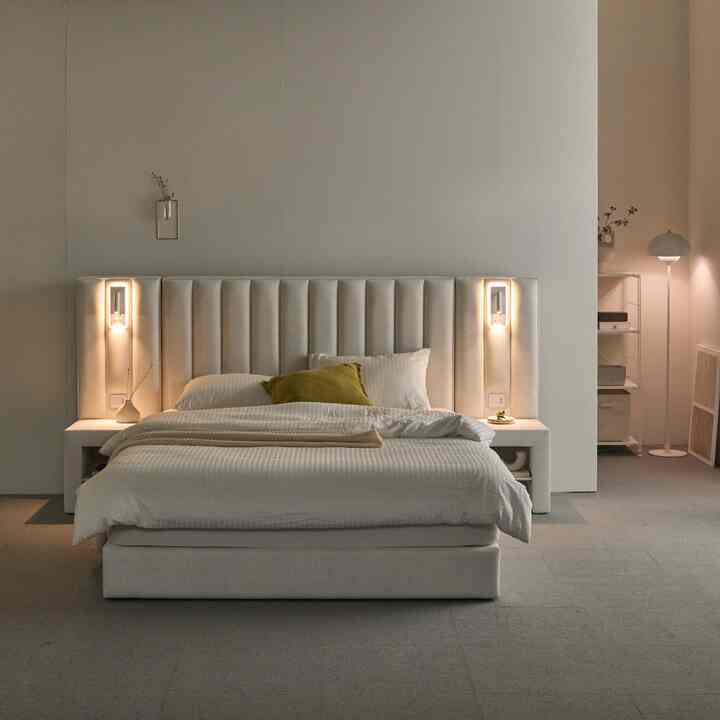 Esther ホテルベッドフレーム［9色・7サイズ］