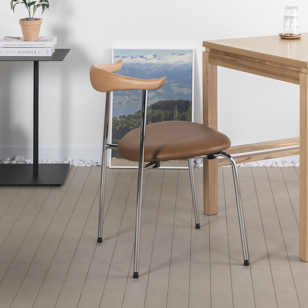 WOODTHEORY NEWTRO cow チェア ウォールナット［4色］ シルバー