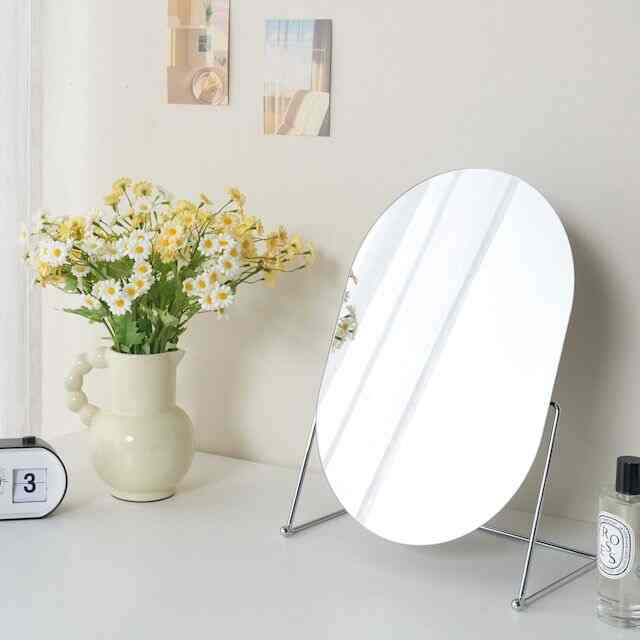 鉄製ラウンド卓上ミラー ［3種］