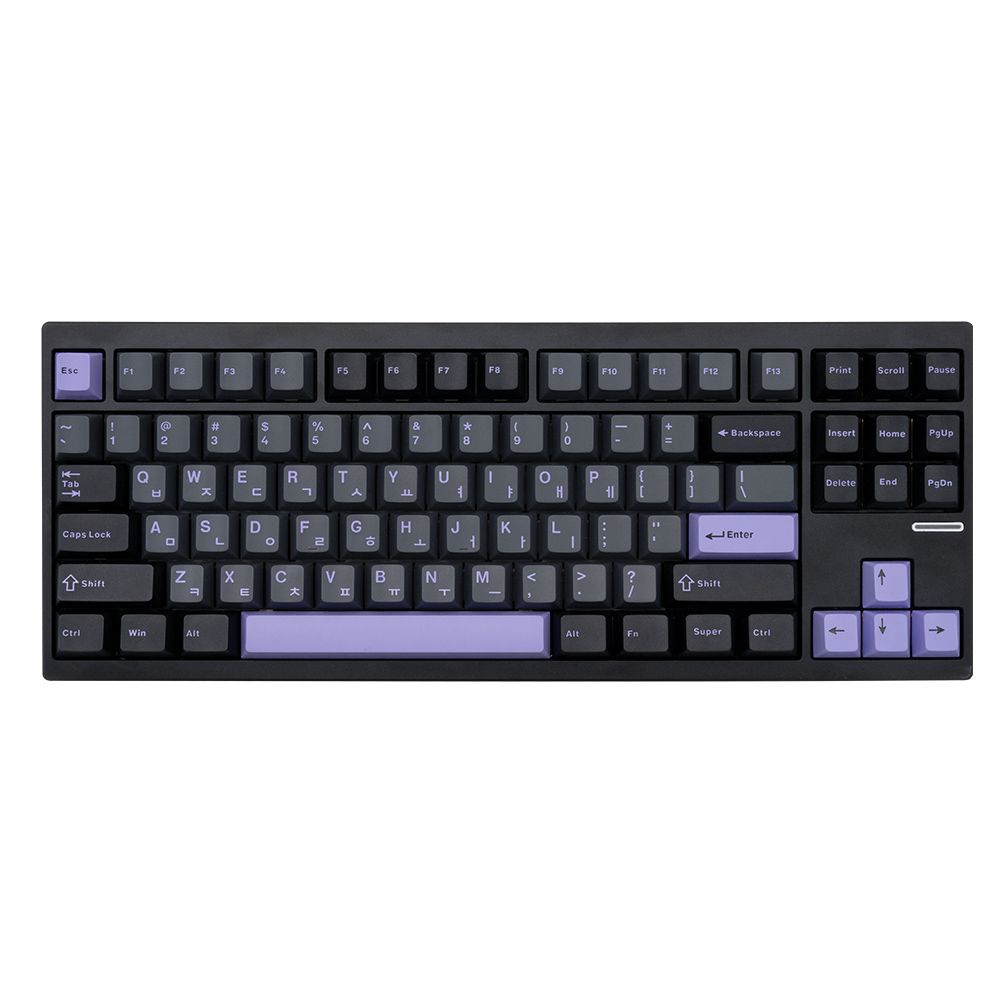 프리플로우 MCHOSE GX87 알루미늄 기계식 키보드,블랙퍼플 미스트블루