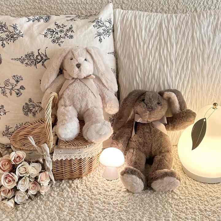 ラテ バニー うさぎ ぬいぐるみ M［2色］