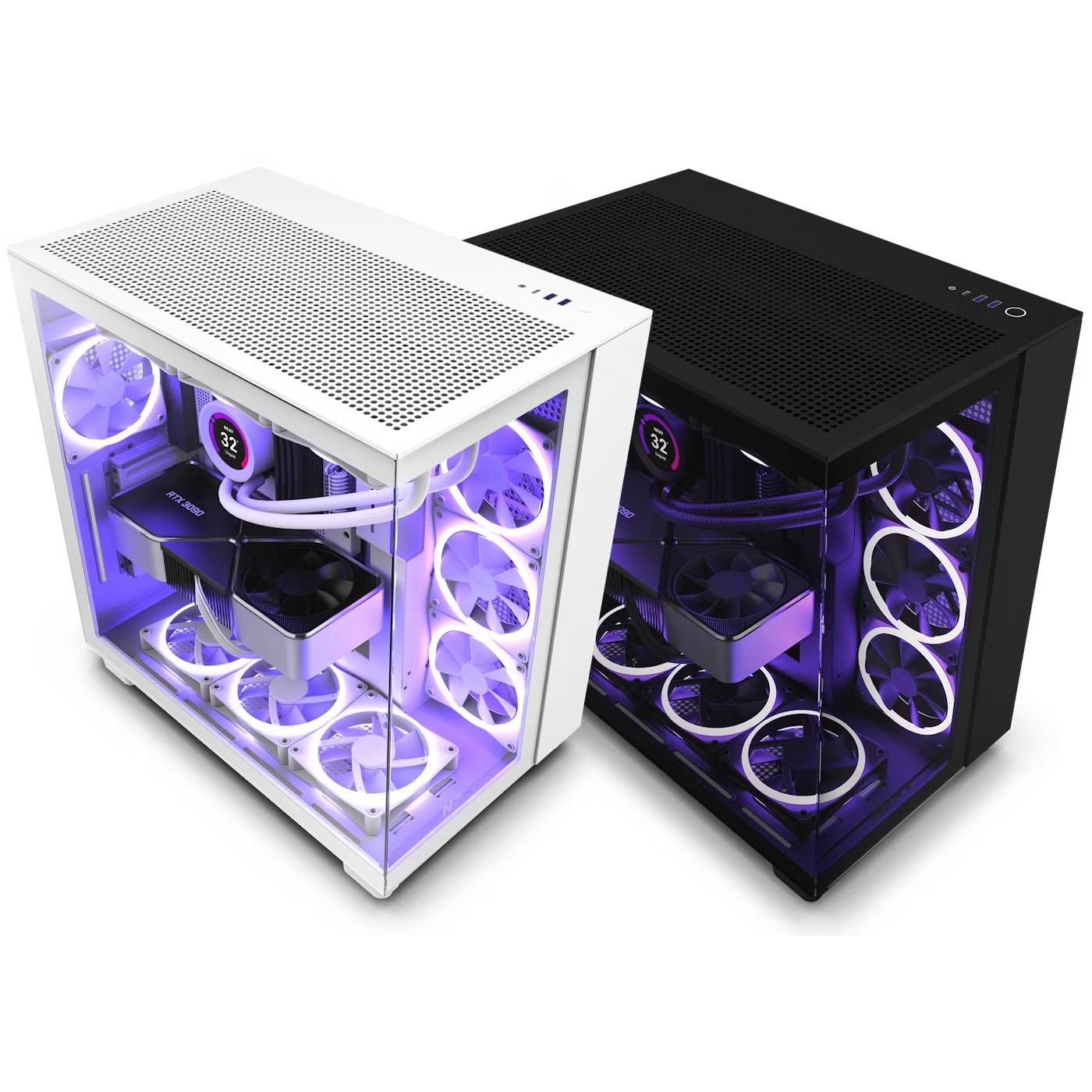 NZXT H9 Flow 듀얼 챔버 미드 타워 에어플로우 PC 케이스