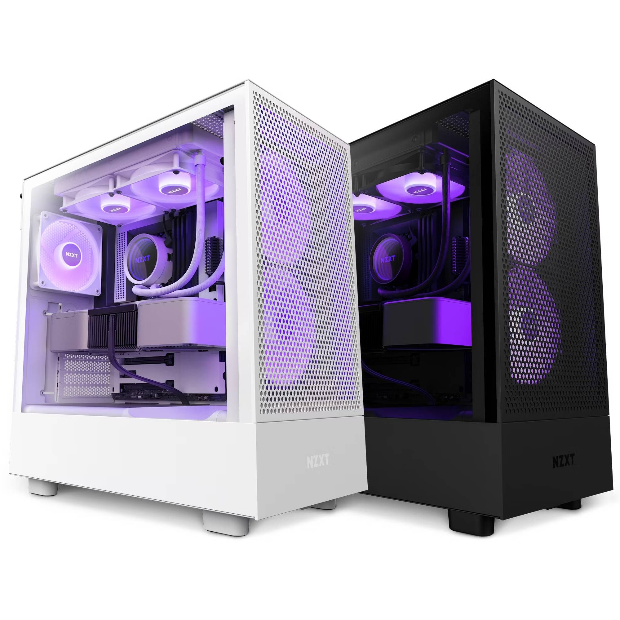 NZXT H5 Flow RGB V1 컴팩트 미드 타워 ATX 에어플로우 PC 케이스