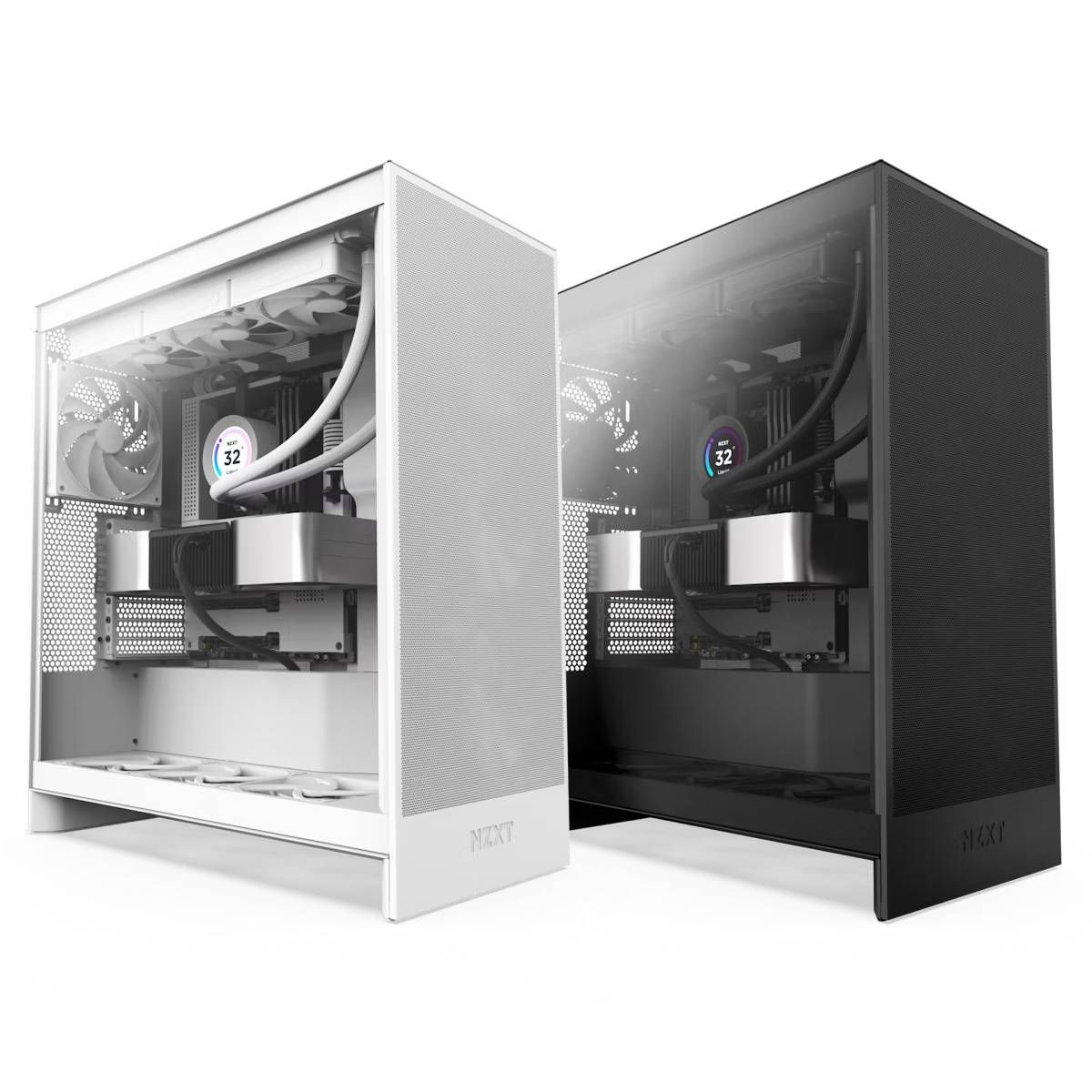 NZXT H7 Flow V2 미드 타워 ATX 에어플로우 PC 케이스