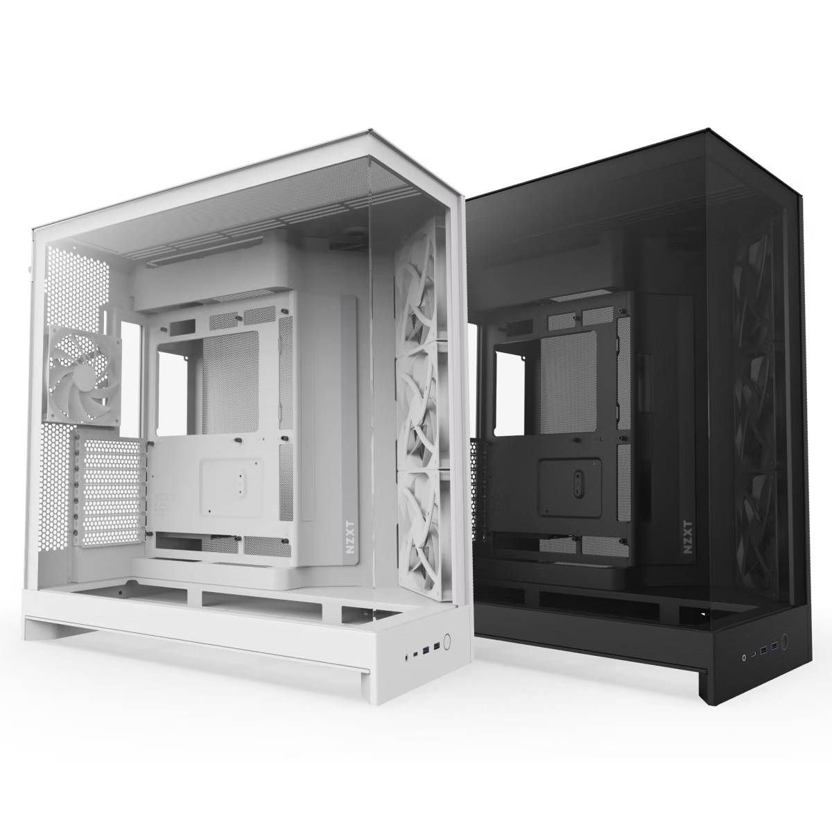 NZXT H9 Flow V2 듀얼 챔버 미드 타워 ATX 에어플로우 PC 케이스