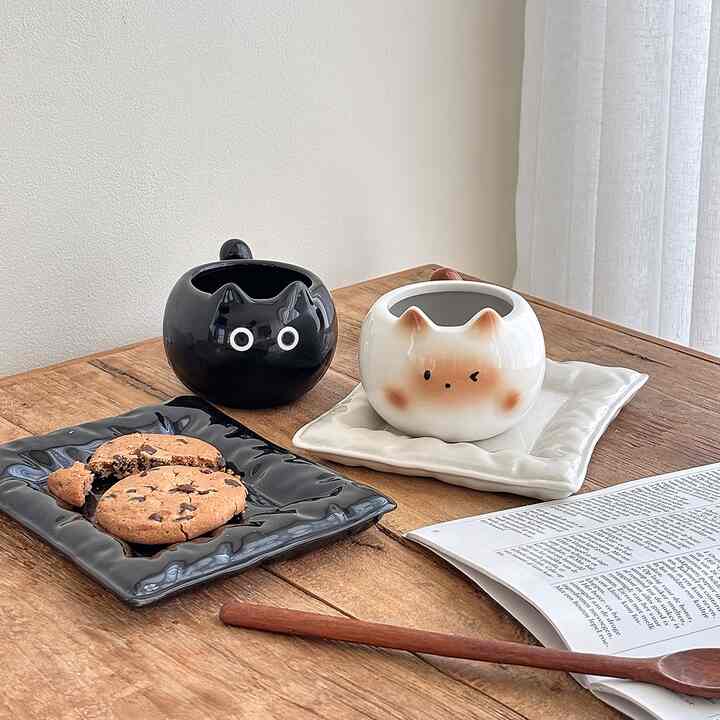 もくもく 食パンニャン カップ＆ミニプレート 1人セット［2色］