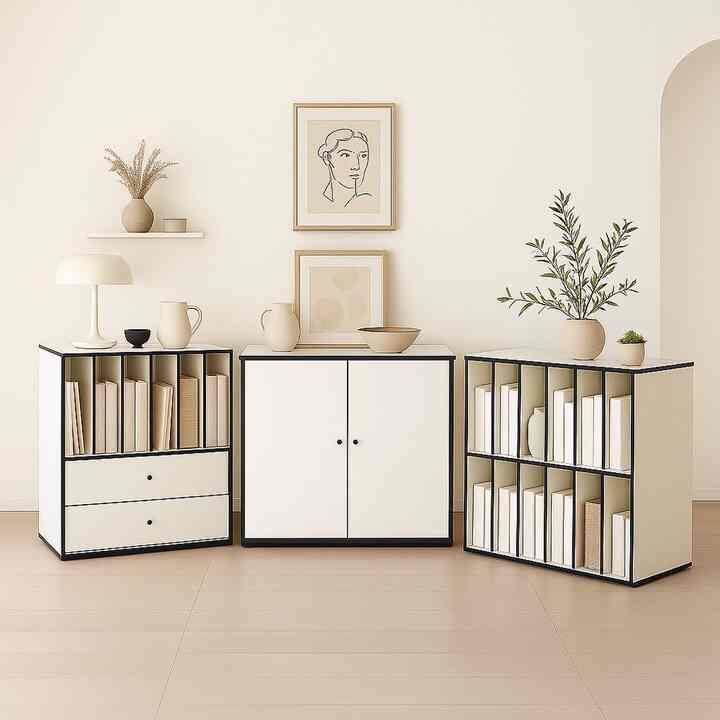 Joelle 収納棚・シェルフ［4色・3種］