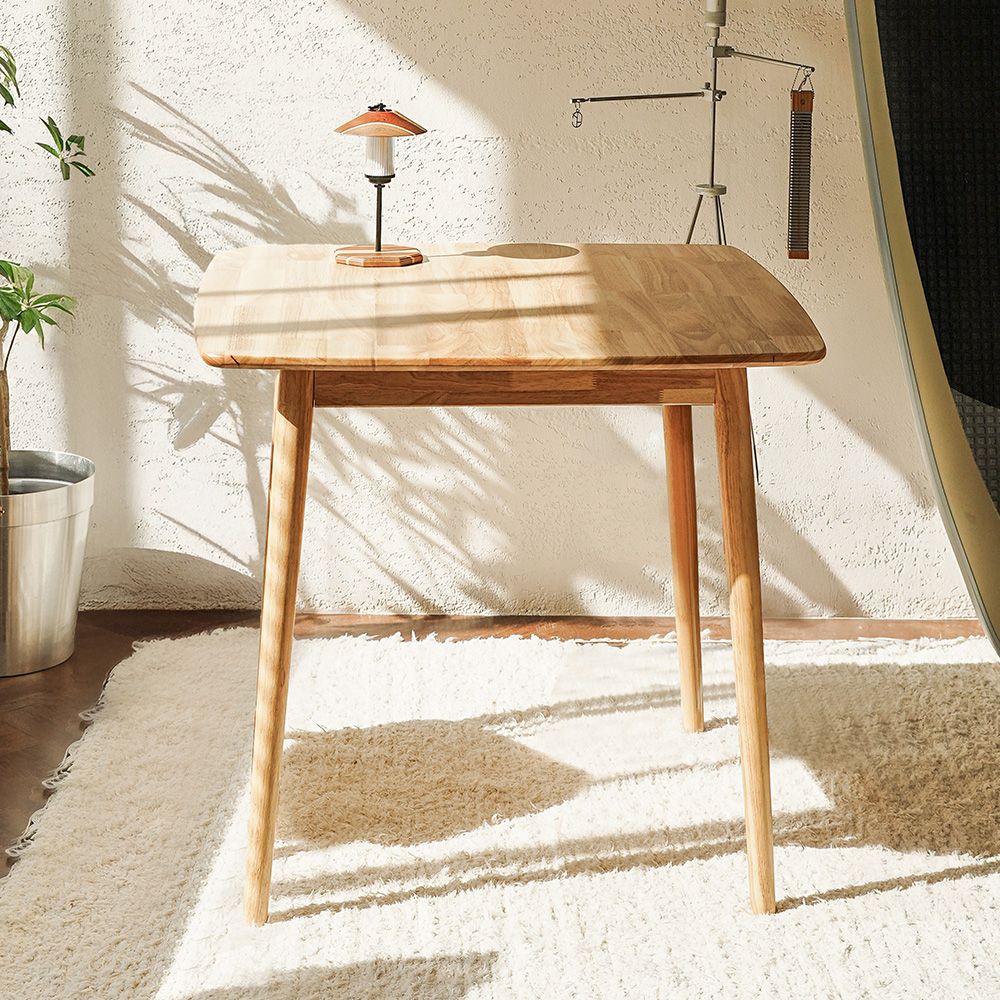 DF동서가구 로든 고무나무 원목 2인 식탁테이블 800 