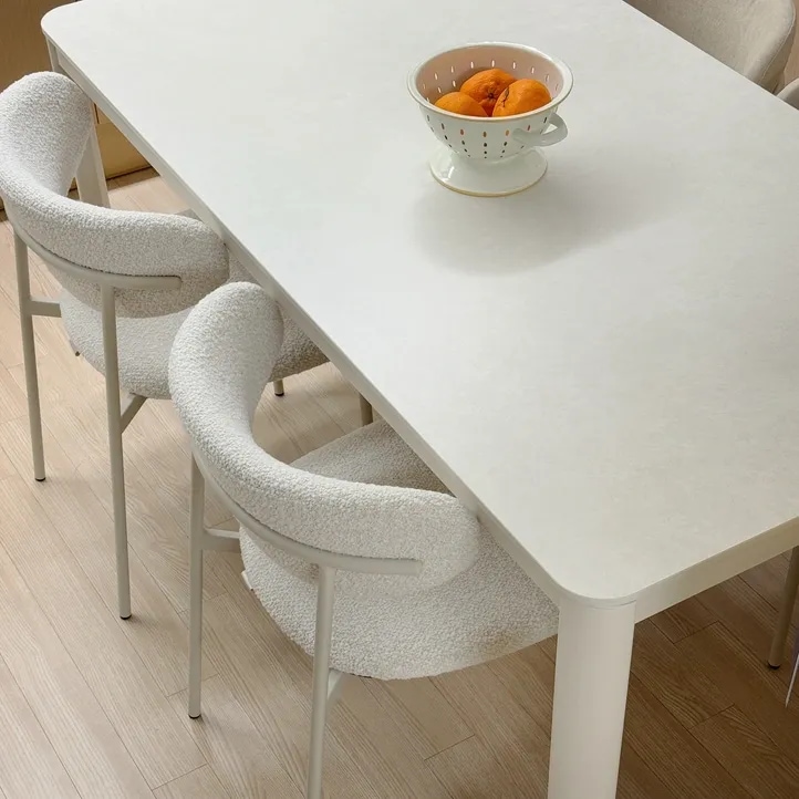 [신상품] 한샘 위드 세라믹 와이드 4인 식탁세트 1600 (위드라운드의자4포함)