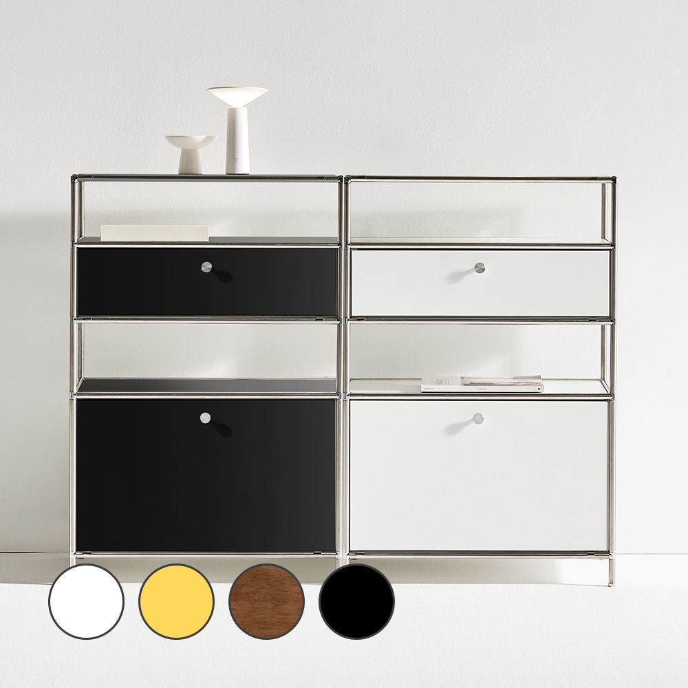 [신상품] 이안가구 국내제작/세렌티 모듈 높은 600 4단 콘솔 수납장 서랍 거실 선반장 완제품