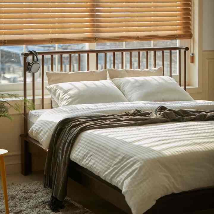 Fallin Curve ウッドベッド［2色・4サイズ］