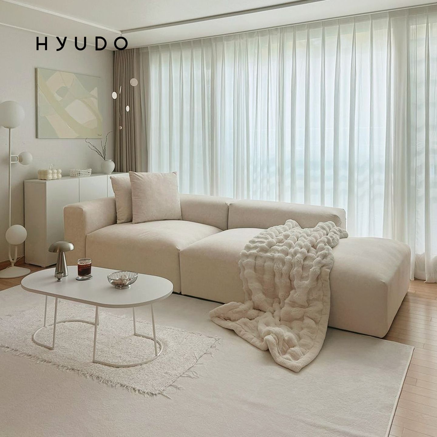 휴도 휴식의동백 2800 카우치형 4인 모듈 로우백 정품조야 패브릭 소파 4인용 쇼파