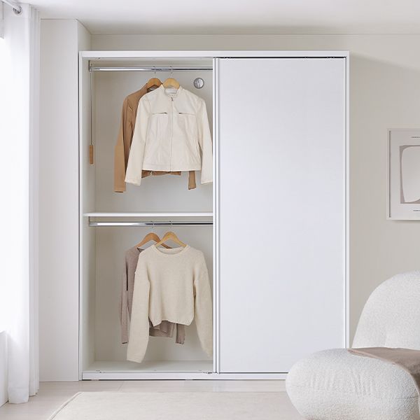 [신상품] 솔리에 깊이70cm 속깊은 더딥 슬라이딩 10cm 맞춤 옷장(방문설치)