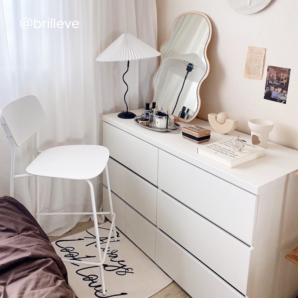 포더홈 메이든 1200 와이드 3단 수납 서랍장 