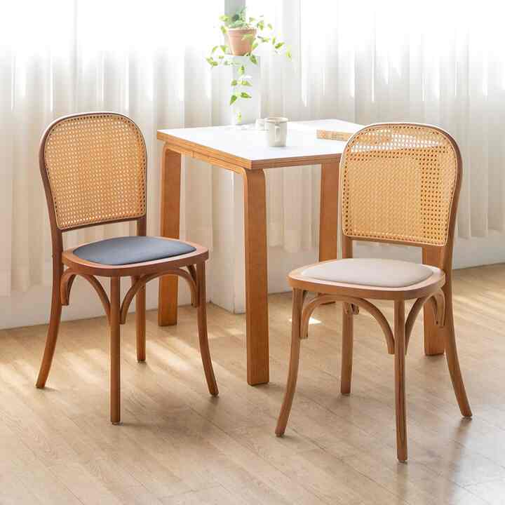 ラタン クッション チェア［2色］