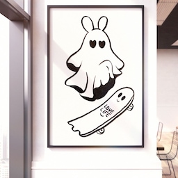 Ghost Skateboard / 인테리어 포스터 액자