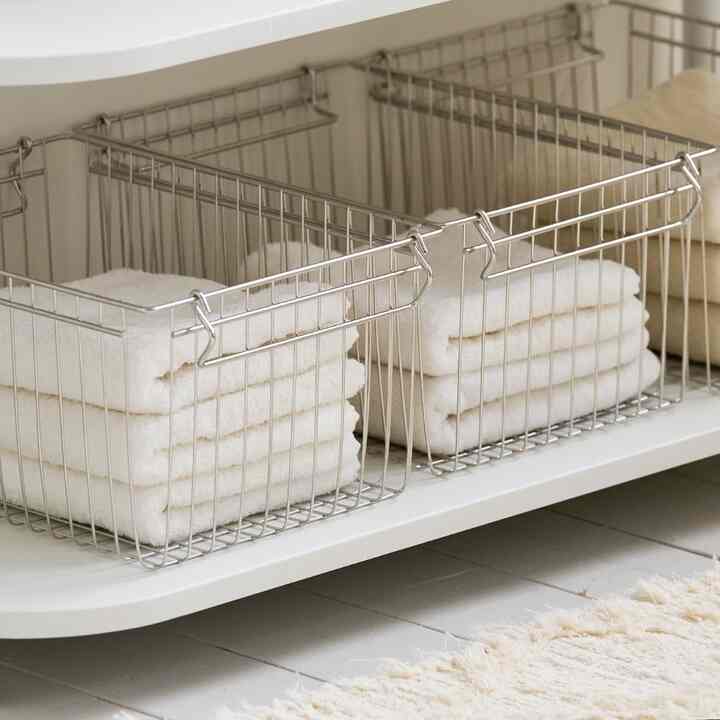 Casa ステンレス ワイヤーバスケット 2点セット［5サイズ］