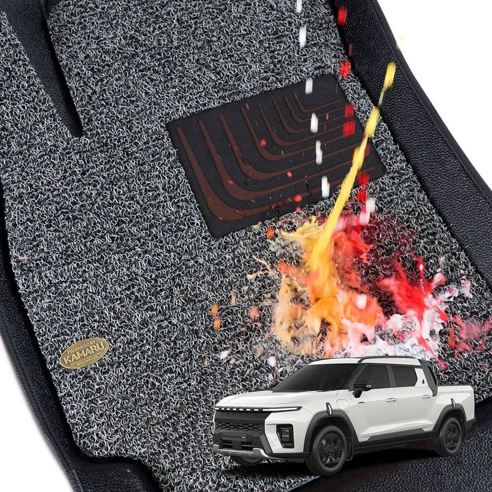 카마루 KGM 무쏘 EV 전용 6D 입체매트1+2열 자동차 카매트