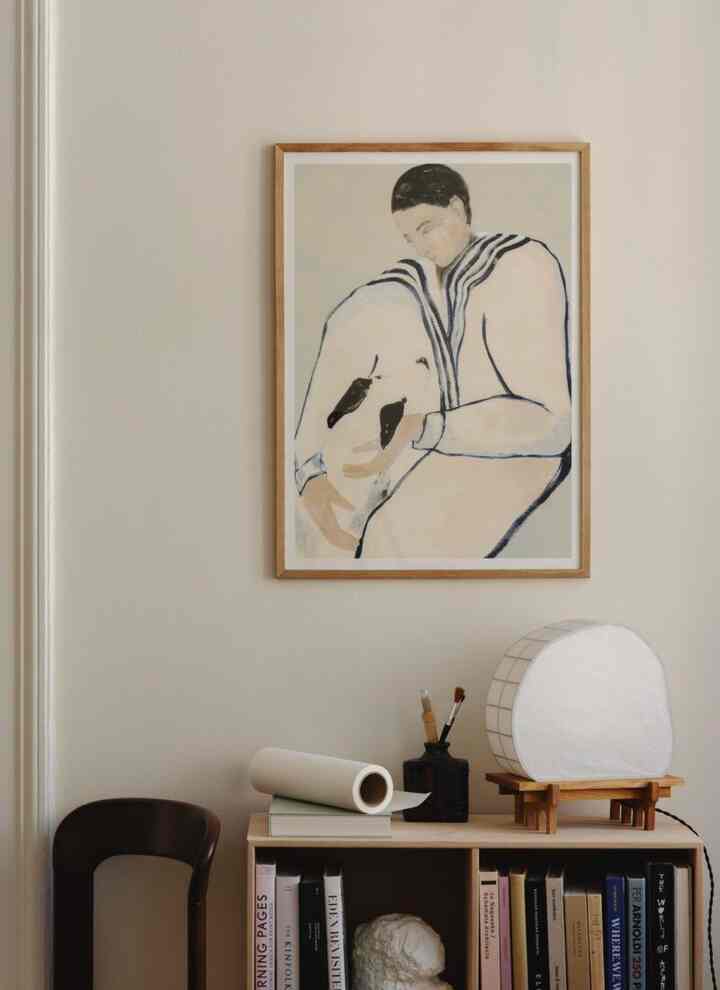 アートポスター 50×70cm Man and Dog