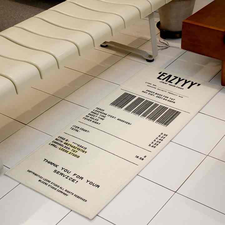 レシート ラグ［3サイズ］