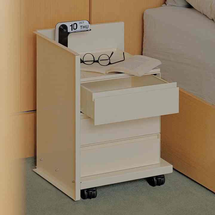 ECKE ワゴン ロータイプ 3段セット［4色］