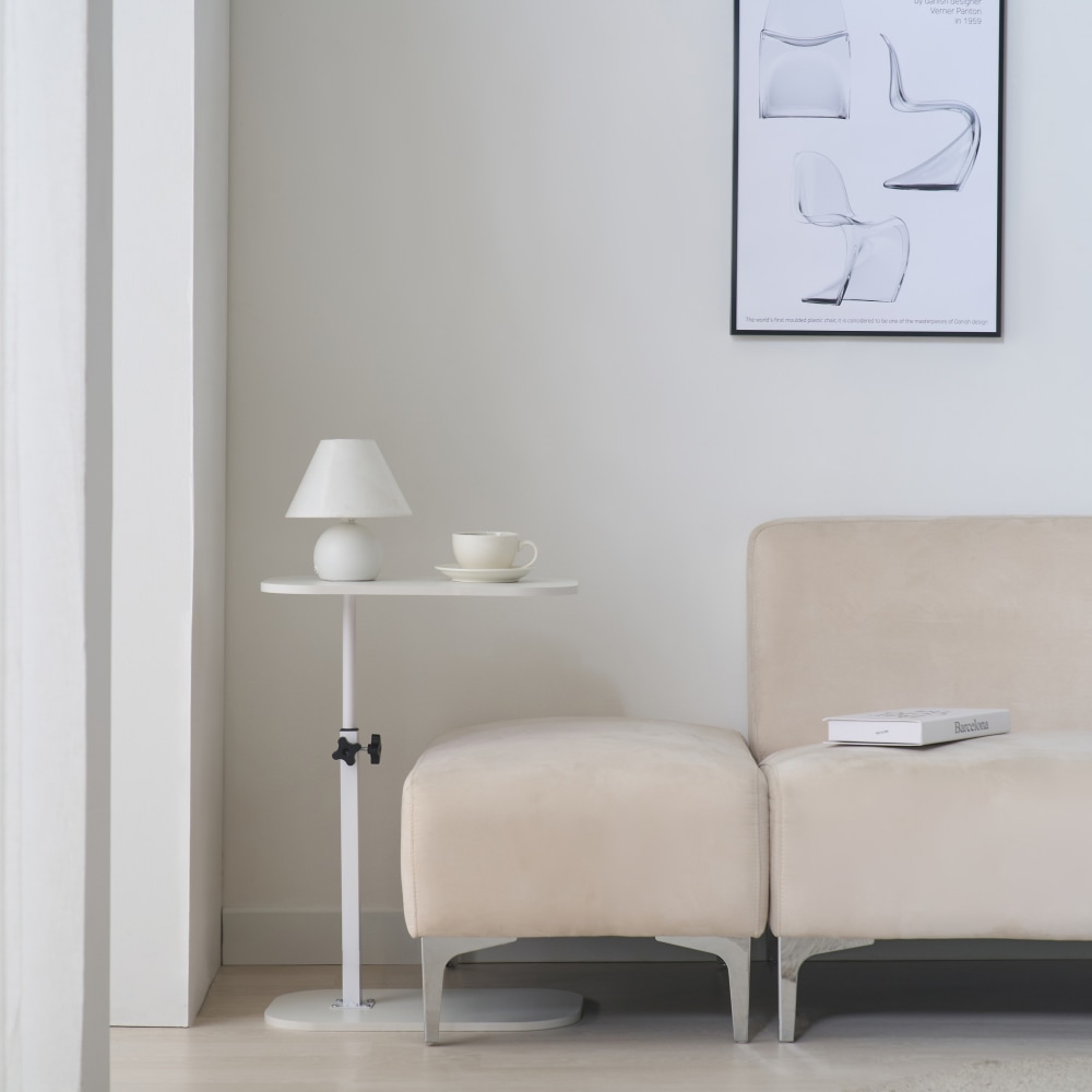 [오늘출발] [신상품] 로프트앤가구 로프트앤 폭좁은 거실 협탁 보조 높낮이 높이조절 테이블 소파 탁자 창가 베드 침대 사이드