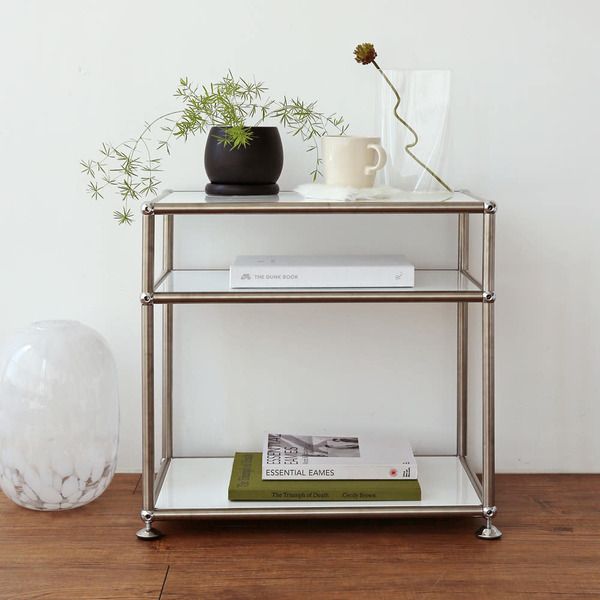 에프룸 DIY 모듈가구 철제 미드센츄리 인테리어 모듈 3단 선반 NF 520 변형 3단1열