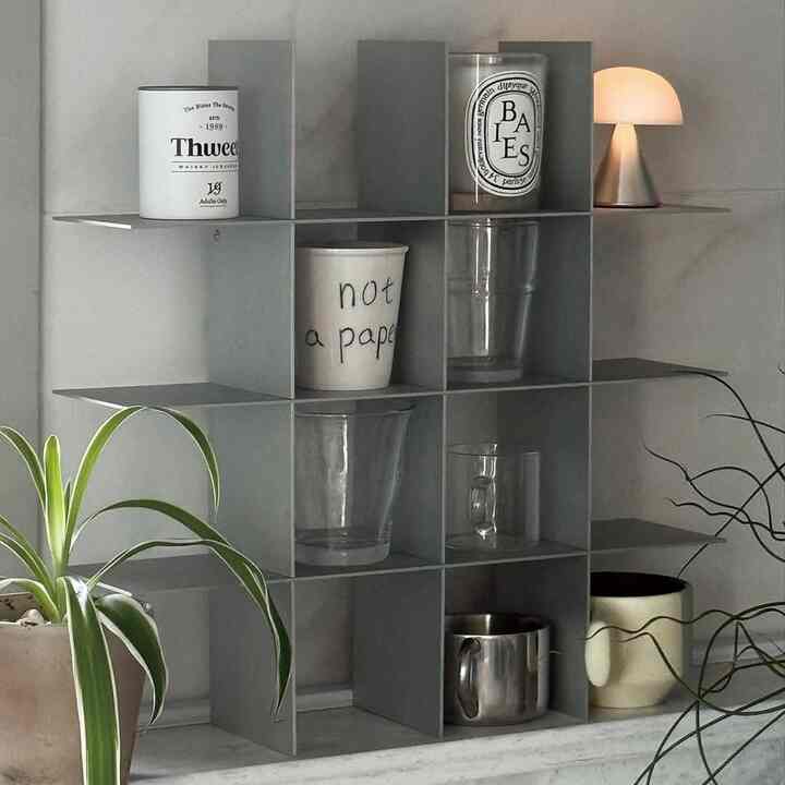 グリッドシルバーオープンラック