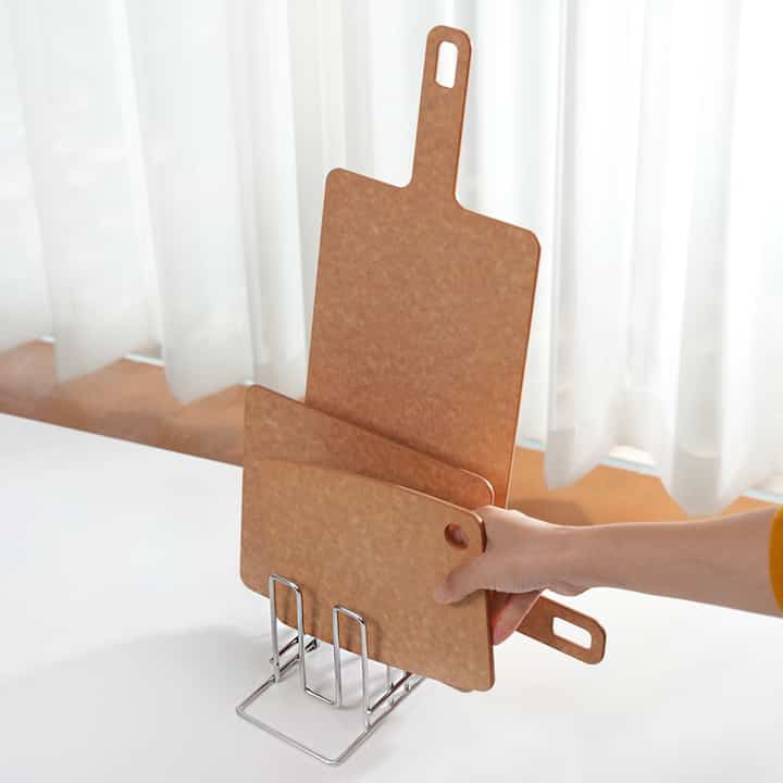 ナチュラル 取っ手付きまな板［2種］