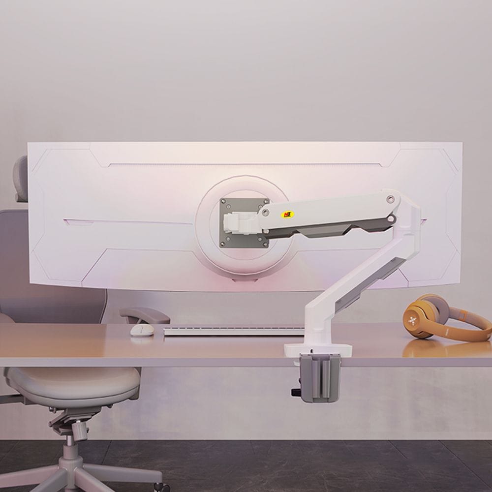 노스바유 NB G50 초고중량 대형 싱글 모니터암 거치대 화이트