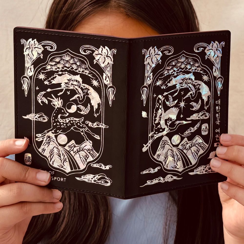 루시엔데코 전통 자개빛 여권케이스