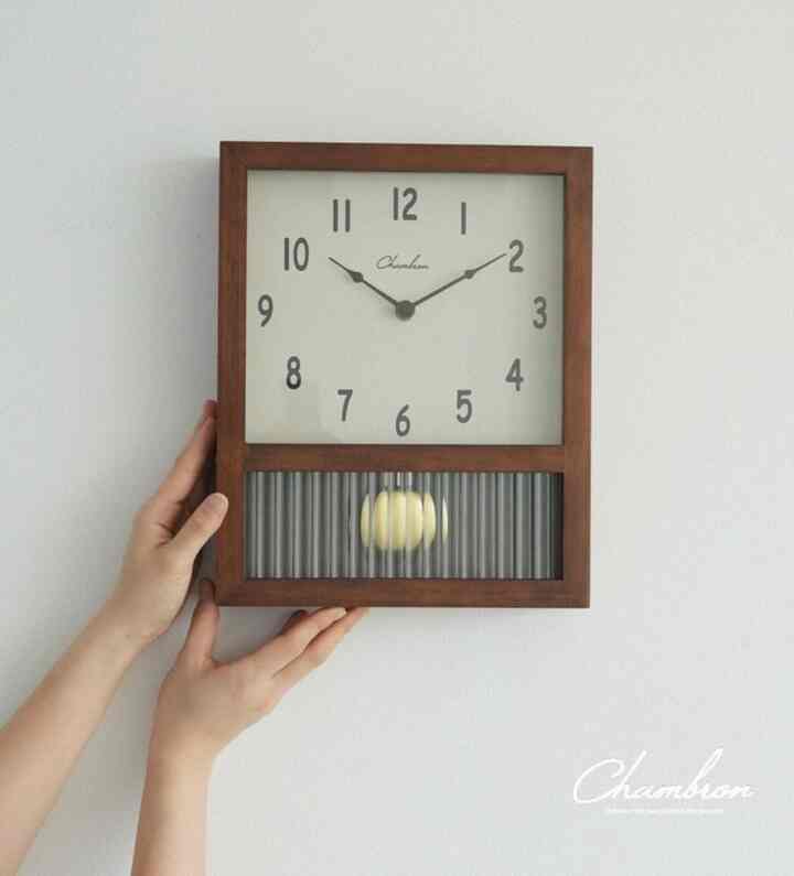 レトロ インテリア 静音 壁掛け時計