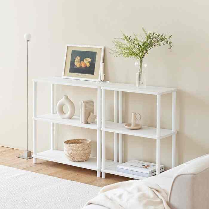 DAILY ラウンドスクエア シェルフ［2色・2種・2サイズ］