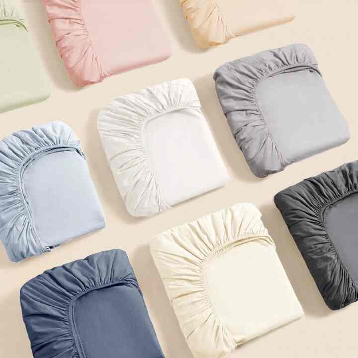 エコ抗菌 ソリッド ボックスシーツ［6色・3サイズ］