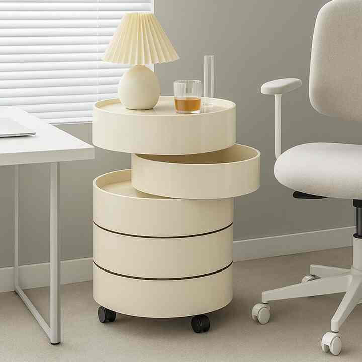 MONA2 円形 5段 ワゴン［3色］