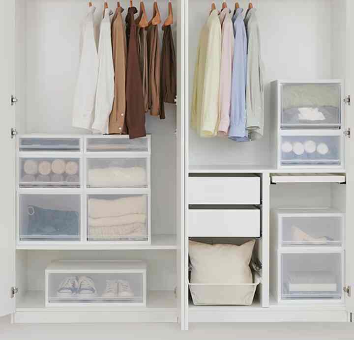 スタッキング 収納ボックス 2点セット［3色・2サイズ］