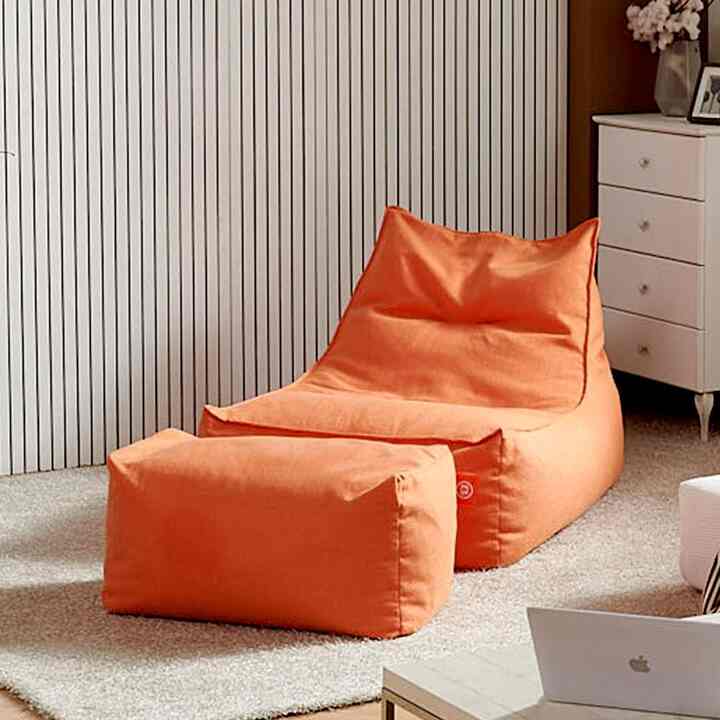 超大型 メランジ ビーズクッション TS808［7色］