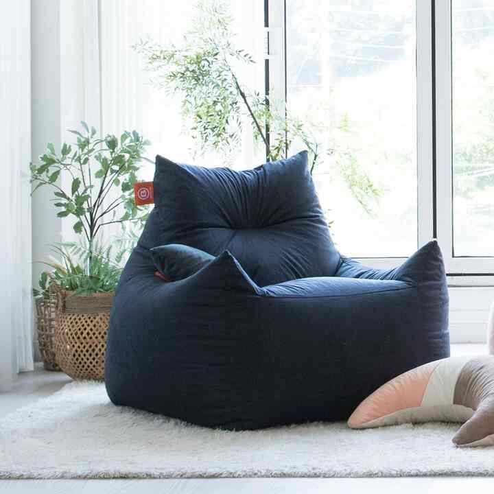 超大型 ペルシャ スエード ビーズクッション SR803［9色］