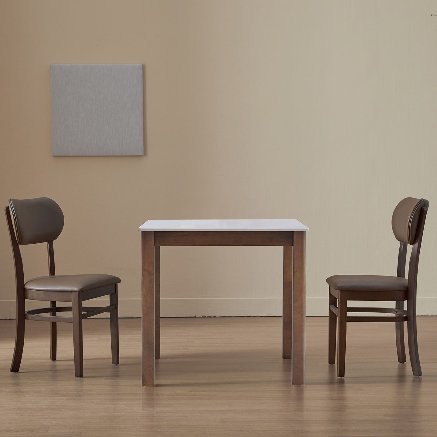 [신상품] 베스트리빙 앨빈 토니 월넛 포세린 통 세라믹 2인용 원목 테이블 식탁세트 4colors