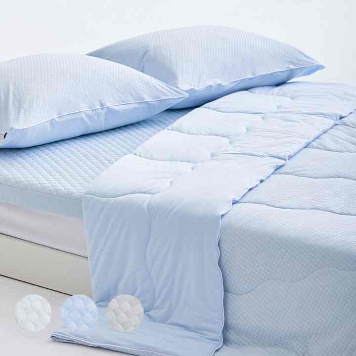 PCM生地 冷感掛け布団セット［3色・2サイズ］